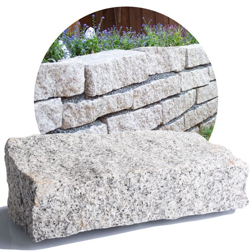 Granit mauersteine hellgrau - granit,