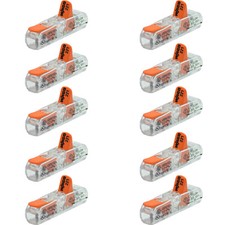 10 Stück WAGO 221-2411 Durchgangsverbinder Klemme mit Hebel 2-Leiter-Klemme