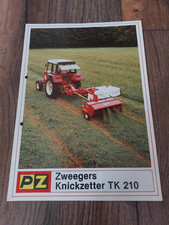 Original Prospekt PZ Zweegers Knickzetter TK 210 Traktor Schlepper