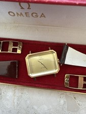Omega De Ville 18k solid Gold Andrew Grima,  rare, Box + 2 Straps
