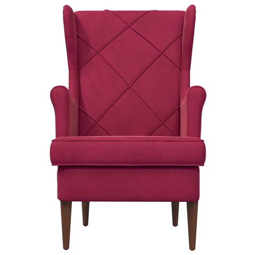 Sessel weinrot samt - sessel,