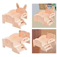 Holz Mini Bett für BJD Puppen