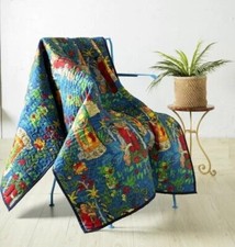 Kantha seide überwurf decke - kantha,
