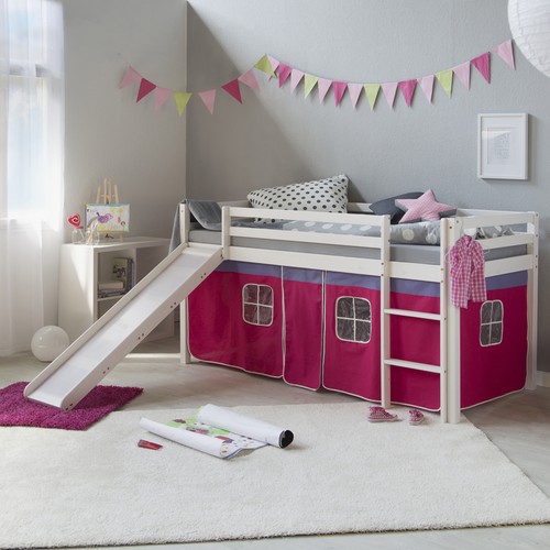 Hochbett 90x200 kinderbett mit - hochbett,
