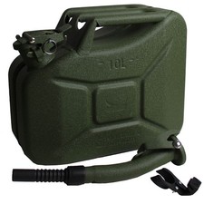 Benzinkanister Kraftstoffkanister Ölkanister Metall 10L kratzfest Olivgrün