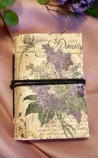 Mini Notizbuch, Kleines Notizbuch, Romantik, Vintagestil, Blumen, Flower.  