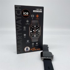 ICE-WATCH – ICE Smart Black – Unisex-Armbanduhr in Schwarz mit Silikonarmband – 