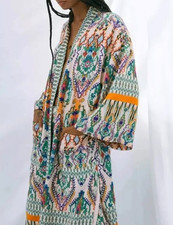 Zara Langer Kimono Jacke Bunt