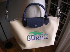 Longchamp Le Pliage GO The Extra Mile Tasche M Canvas Beige & crossover NEU!