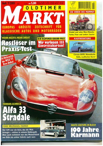 Oldtimer markt 2001 alfa - oldtimer,
