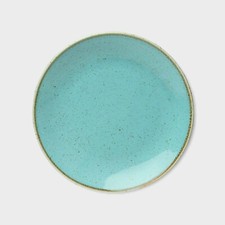 b-Ware Porland Seasons kleiner Teller Brotteller halb flach Laguna Türkis ø18cm