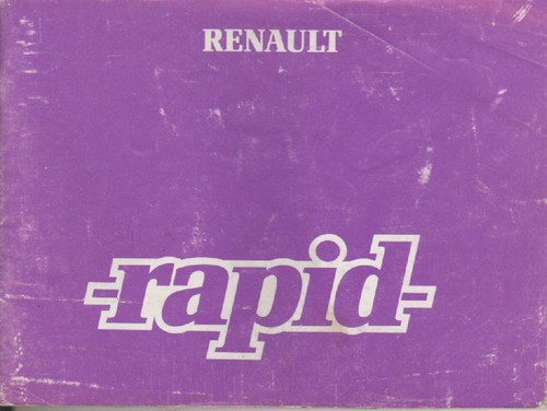 Renault rapid phase owners - phase, 1