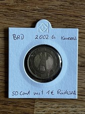BRD 50 Cent Fehlprägung 2002