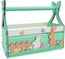 Osterkorb Holz Osterkörbchen Osterhase Körbchen Ostern Holzbox Ostereier