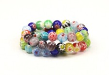 Millefiori Glasperlen Rund 8mm