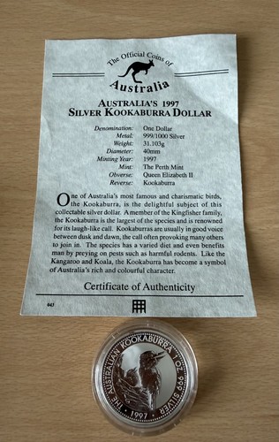 Australien 1997 silber - $,