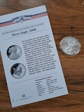 Amerika 1 oz "American Silver Eagle"  2008 "Walking Liberty" 