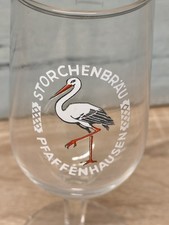 Storchenbräu Pfaffenhausen Alte Kleine Bierglas 0,2L eine Sammler Stück