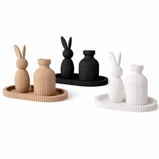 Osterdeko Schale Vase Hase 3er