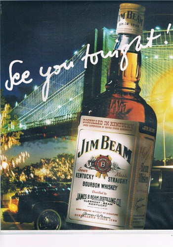 Jim beam werbeanzeige - jim, werbung
