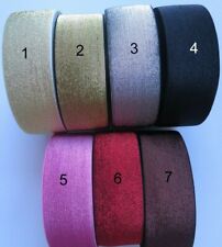 Gummiband breite 50 mm, mit Lurex Metallfaden, Silber, Gold ,Schwarz, Rot, Rosa