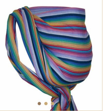Babytragetuch Inka von Storchen Wiege, Länge 5,20m, Regenbogenfarben, wie neu
