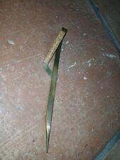 Vintage Brieföffner Briefmesser Messing Bastgriff Retro 60er 70er Jahre