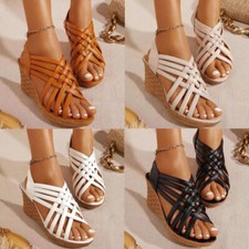 Damen Keilabsatz Sandaletten