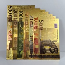   Gold-Banknote - vergoldet -