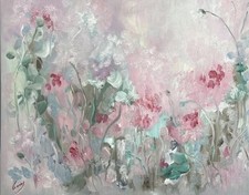 Ölbild Gemälde Blumenwiese Moderne Kunst Abstrakt Unikat Impressionismus