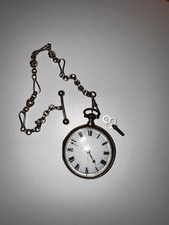 Französische Taschenuhr 1797 Granhurot Verge Fusee Läuft Sehr Gut Rubinlager!