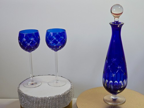 Vintage bleikristall karaffe - vintage, 2