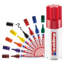 Edding Permanent Marker 3000 in 8er Bunt Set Dose Geschenkset Deko Home Stifte