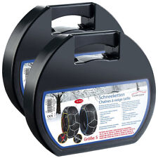 Lescars Autoubehör: 2er-Set Schneeketten Größe S für Reifen 195/65 R15 u.v.m.