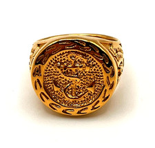 Siegelring Gold aus Edelstahl