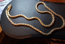 Vintage Schlangenkette Königskette ca. 67 Gramm - 59 cm lang goldfarben Modeschm