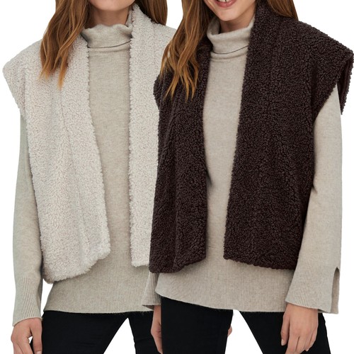 Only damen teddy weste sherpa - only,