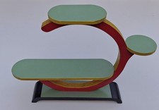 MINIATUR Blumenbank Blumentisch 50er Vintage Mid Century Rockabilly Nierentisch 