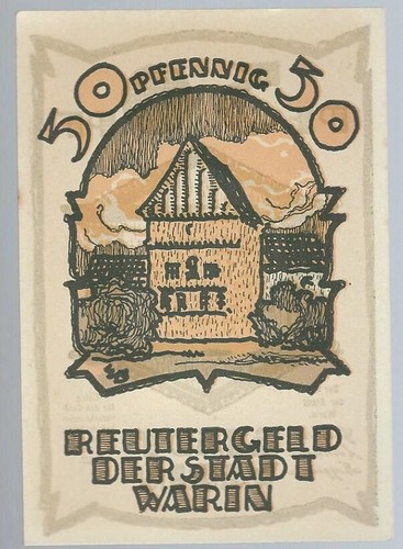 Notgeld warin reutergeld - -,