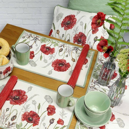 Sander tischset poppy - sander, meadow