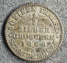 1/2 Silbergroschen 1866 A