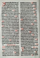 Original Inkunabel Blatt Brevarium Augsburg 1495 (#)