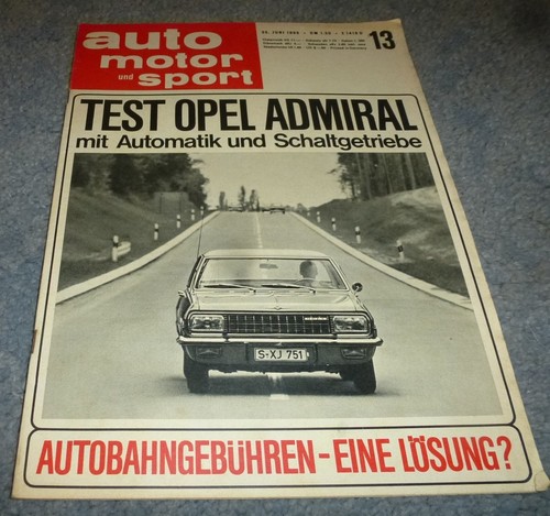 Ams 1966 opel admiral a - ams, 13/1966