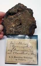 Pyromorphit - Clausthal, Harz (K.S. Mineralienniederlage zu Freiberg) NST