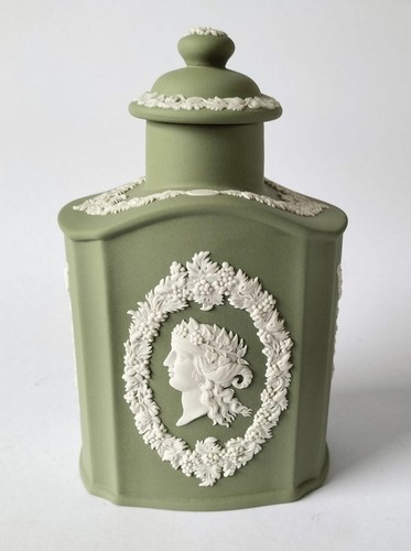 Wedgwood jaspis grünteedose - jaspis,