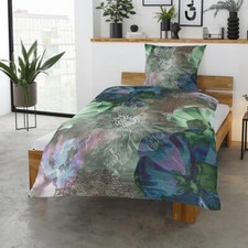 Satin Bettwäsche Freda grün