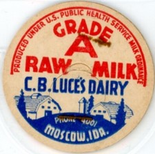 Milk bottle cap b luce - c., b.
