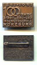 Tagungsabzeichen 1951 "100 Jahre Staatl. Bau- u. Ingenieurschule Würzburg"