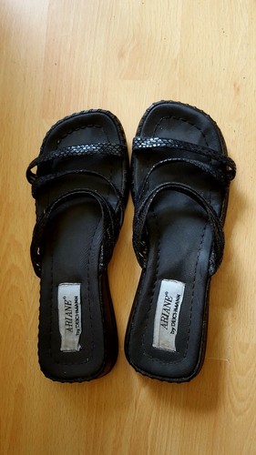 Sandaletten 2x schwarz - 37,,