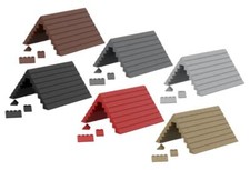 75 Klemmbausteine Dachsteine